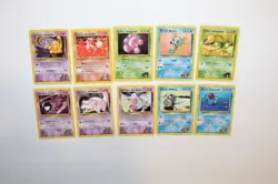 Vintage Pokemon Gym Heroes Uncommon & Common (10 Card Bundle) - Image 1
