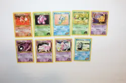 Vintage Pokemon Gym Heroes Common (9 Card Bundle) - Image 1