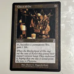 MTG Claws of Gix Time Spiral TCG Rare Artifact Card 107/121 - Image 1