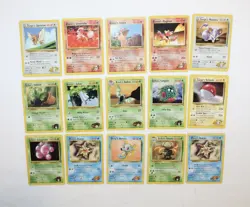 Vintage Pokemon Gym Heroes Uncommon & Common (15 Card Bundle) - Image 1