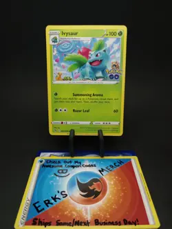 Ivysaur 002/078 Pokemon GO Regular Uncommon Pokemon Card - Image 1