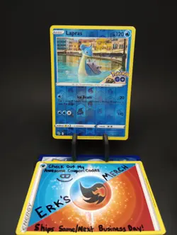 Lapras 023/078 Pokemon GO Reverse Holo Rare Pokemon Card - Image 1