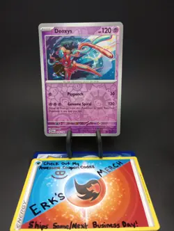 Deoxys 074/182 Paradox Rift Reverse Holo Rare Pokemon Card - Image 1