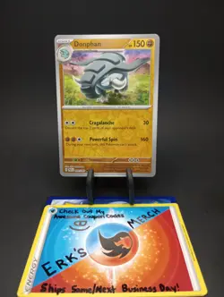 Donphan 049/091 Paldean Fates Reverse Holo Uncommon Pokemon Card - Image 1