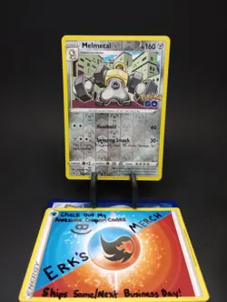Melmetal 046/078 Pokemon GO Reverse Holo Rare Pokemon Card - Image 1