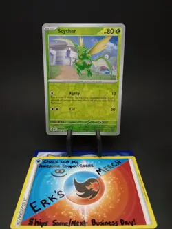 Scyther 004/197 Obsidian Flames Reverse Holo Common Pokemon Card - Image 1