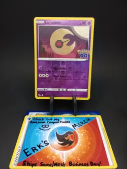 Lunatone 034/078 Pokemon GO Reverse Holo Uncommon Pokemon Card - Image 1