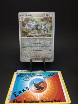 Steelix 125/182 Paradox Rift Reverse Holo Rare Pokemon Card - Image 1