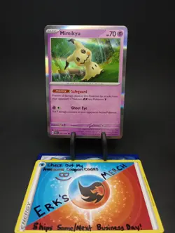 Mimikyu 037/091 Paldean Fates Holo Rare Pokemon Card - Image 1