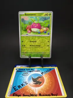 Bounsweet 016/197 Obsidian Flames Reverse Holo Common Pokemon Card - Image 1