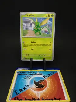 Scyther 004/197 Obsidian Flames Regular Common Pokemon Card - Image 1
