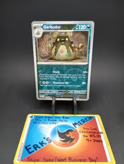 Garbodor 117/182 Paradox Rift Reverse Holo Uncommon Pokemon Card - Image 1