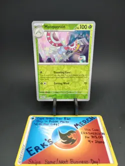 Masquerain 002/182 Paradox Rift Reverse Holo Uncommon Pokemon Card - Image 1