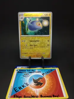Lanturn 021/091 Paldean Fates Reverse Holo Uncommon Pokemon Card - Image 1