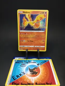 Moltres 012/078 Pokemon GO Holo Rare Pokemon Card - Image 1