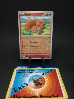 Vulpix 028/197 Obsidian Flames Reverse Holo Common Pokemon Card - Image 1
