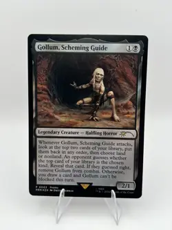 Gollum, Scheming Guide Foil Promo MTG Magic LOTR Lord of the Rings NM - Image 1