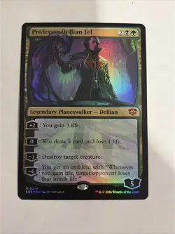 MTG Professor Dellian Fel Foil SOS Magic 214 Mythic PW Card Strixhaven In Hand - Image 2