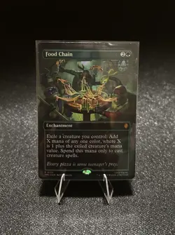 MTG Food Chain (Borderless Foil) Commander Teenage Mutant Ninja Turtles 133 NM - Image 1