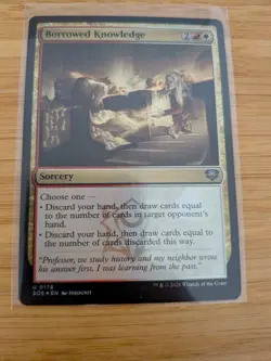 MTG Borrowed Knowledge (FOIL) 0178 Secrets of Strixhaven M/NM Free UK P&P - Image 1