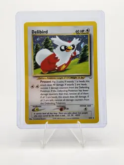 Delibird 05/64 Neo Revelation Holo Rare 2000 Unlimited 60 HP Pokemon TCG - Image 1
