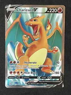 Pokemon Charizard V 153/172 NM Full Art Ultra Rare Brilliant Stars 🔥 - Image 1