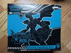 Pokemon TCG Scarlet & Violet Black Bolt ETB Elite Trainer Box Factory Sealed - Image 1