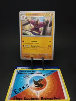 Conkeldurr 105/167 Twilight Masquerade Regular Uncommon Pokemon Card - Image 1