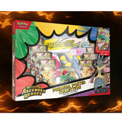 Pokemon Ascended Heroes Mega Evolution Lucario Gardevoir EX Poster Collection - Image 1