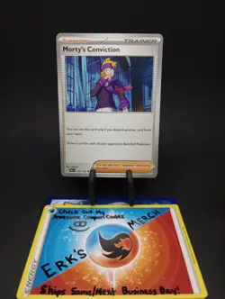 Morty's Conviction 155/162 Temporal Forces Regular Uncommon Pokemon Card - Image 1
