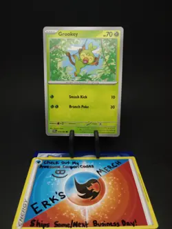 Grookey 014/167 Twilight Masquerade Regular Common Pokemon Card - Image 1
