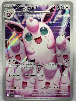 Wigglytuff 105/094 Illustration Rare Phantasmal Flames Pokemon Holo Near Mint - Image 1