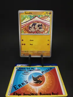 Sandile 115/198 Scarlet & Violet Regular Common Pokemon Card - Image 1