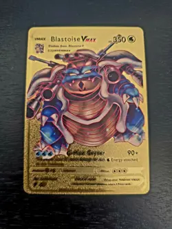 Pokemon Card Blastoise VMAX GOLDEN - Image 1