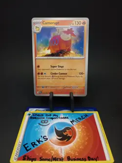 Camerupt 012/091 Paldean Fates Regular Uncommon Pokemon Card - Image 1