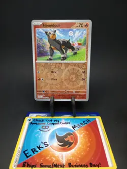 Houndour 033/198 Scarlet & Violet Reverse Holo Common Pokemon Card - Image 1