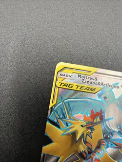 Moltres & Zapdos & Articuno GX 66/68 Hidden Fates Ultra Rare Pokemon Card - Image 2