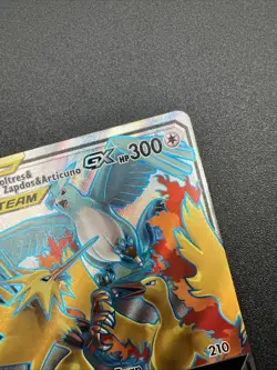 Moltres & Zapdos & Articuno GX 66/68 Hidden Fates Ultra Rare Pokemon Card - Image 3