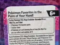 Pokemon TCG Ascended Heroes Mini Tin BRAND NEW SEALED Riolu Darumaka Art - Image 5