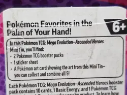 Pokemon TCG Ascended Heroes Mini Tin BRAND NEW SEALED Togepi Totodile Artwork - Image 5