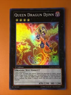 Queen Dragun Djinn GAOV-EN049 Galactic Overlord 1st Edition Yu-Gi-Oh! Nm-LP - Image 2