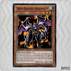 Twin-Headed Behemoth - BP02-EN017 - Common 1st Edition Yugioh - Image 1