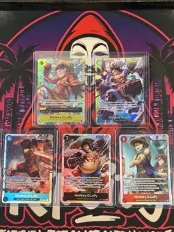 One Piece TCG - Monkey. D. Luffy Bundle - OP11 OP07 OP04 OP02 OP14 SEC / SR (NM) - Image 1