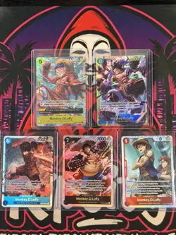 One Piece TCG - Monkey. D. Luffy Bundle - OP11 OP07 OP04 OP02 OP14 SEC / SR (NM) - Image 4