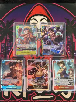 One Piece TCG - Monkey. D. Luffy Bundle - OP11 OP07 OP04 OP02 OP14 SEC / SR (NM) - Image 5
