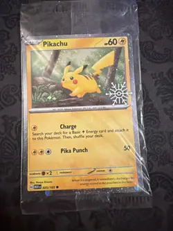 SEALED Pikachu - (Holiday Calendar) 025/165 Miscellaneous Cards & Products Holo - Image 1