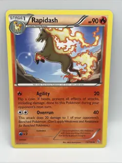 Pokemon Card Rapidash 15/106 Flashfire - Image 1