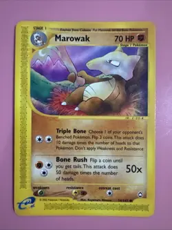 POKEMON AQUAPOLIS MAROWAK CARD - Image 1