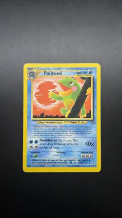 Politoed 27/75 Neo Discovery Regular Pokemon Card - Ungraded - Image 1