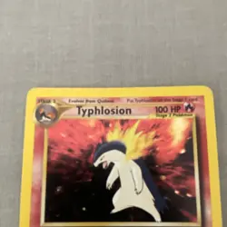 Typhlosion 18/111 Neo Genesis Holo Rare Pokemon TCG Card heavily played/moderate - Image 2